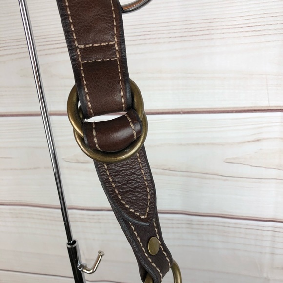 B44 Lucky Brand hobo brown suede tote bag - Picture 4 of 8